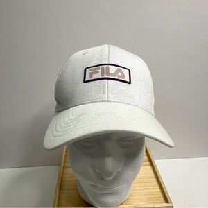 Women Fila Sport  Baseball Hat, White With Purple And Pink